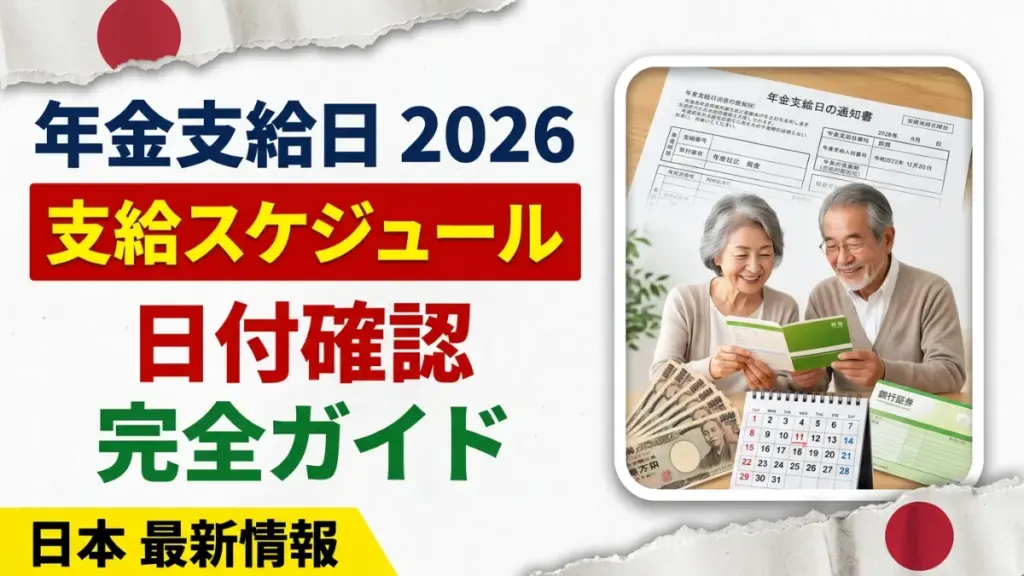 日本の年金支給日2026|完全スケジュール