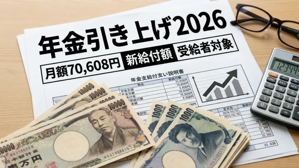 日本年金引き上げ2026年
