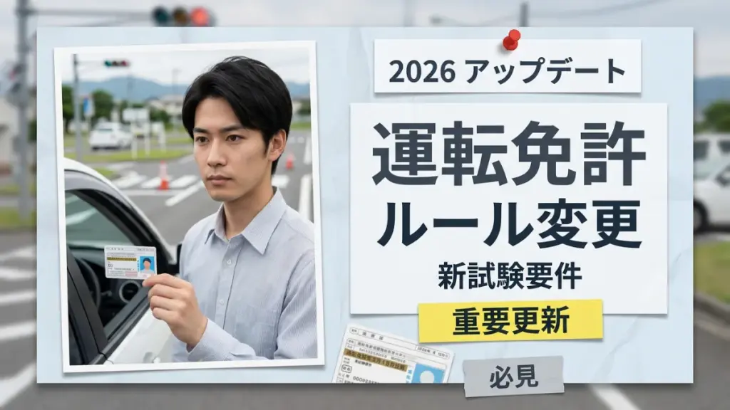 日本運転免許アップデート2026年