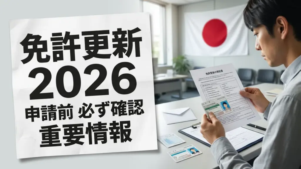 日本運転免許更新2026年